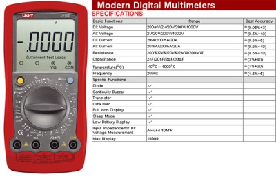 Измервателен уред мултицет UNI-T UT58E